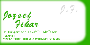 jozsef fikar business card